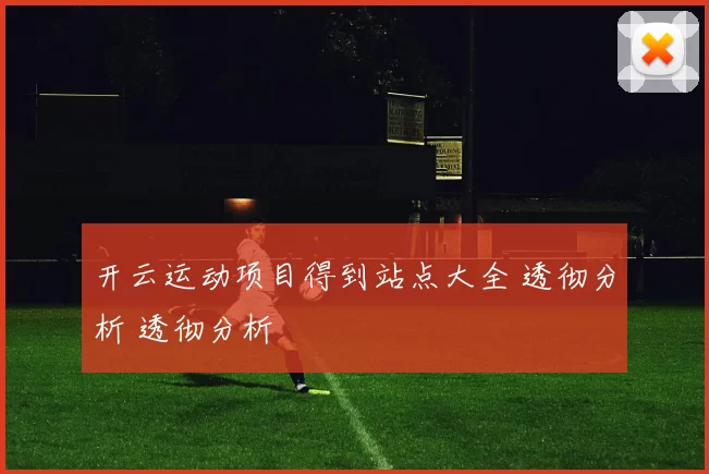 开云运动项目得到站点大全 透彻分析 透彻分析